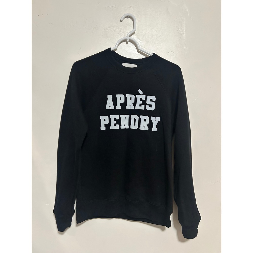 Sol‎ Angeles Black Apres Pendry Graphic Raglan Sweatshirt Pullover Small